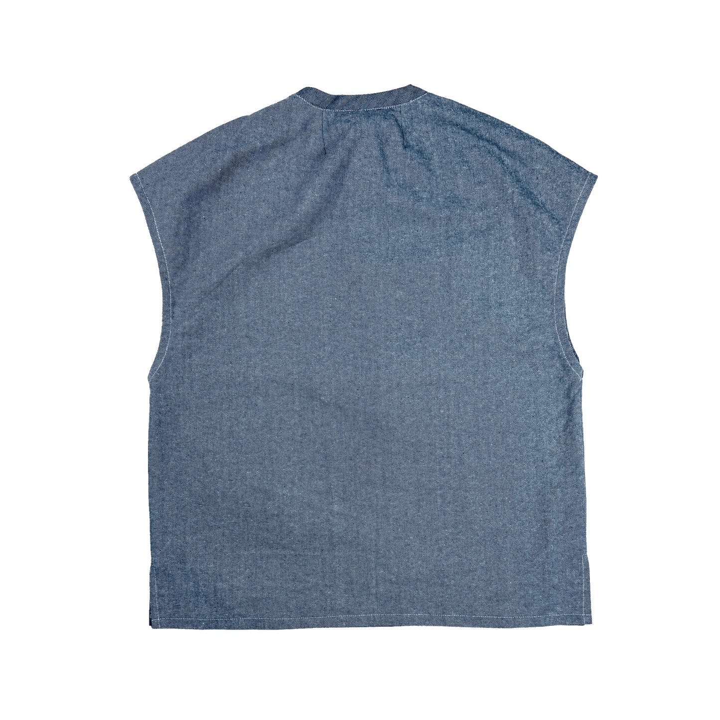 Patchwork denim eighth zip...