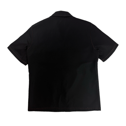 Black denim shirt...