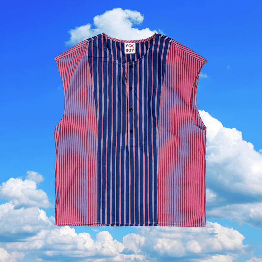 Two tone stripe shirt