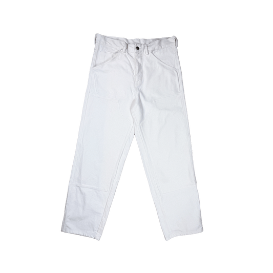 White denim pants